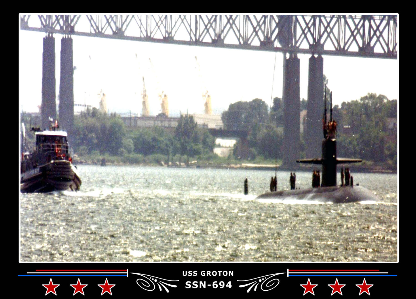 USS Groton SSN-694 Canvas Photo Print