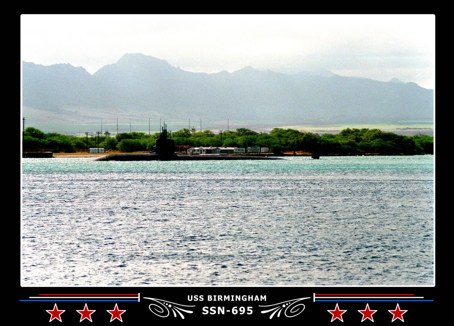 USS Birmingham SSN-695 Canvas Photo Print