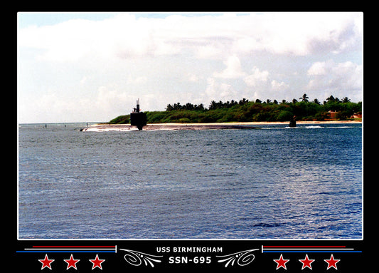 USS Birmingham SSN-695 Canvas Photo Print