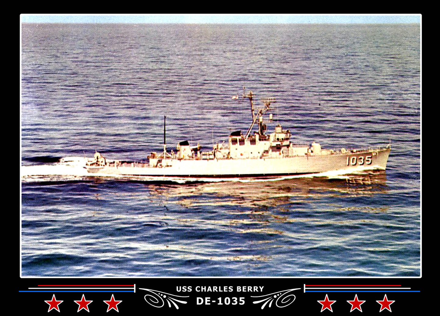 USS Charles Berry DE-1035 Canvas Photo Print