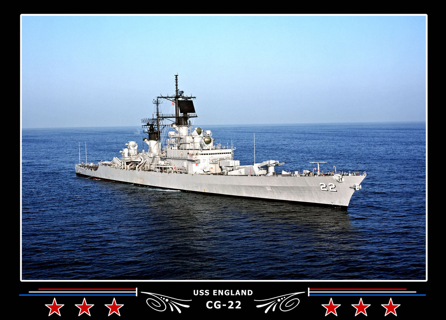 USS England CG-22 Canvas Photo Print