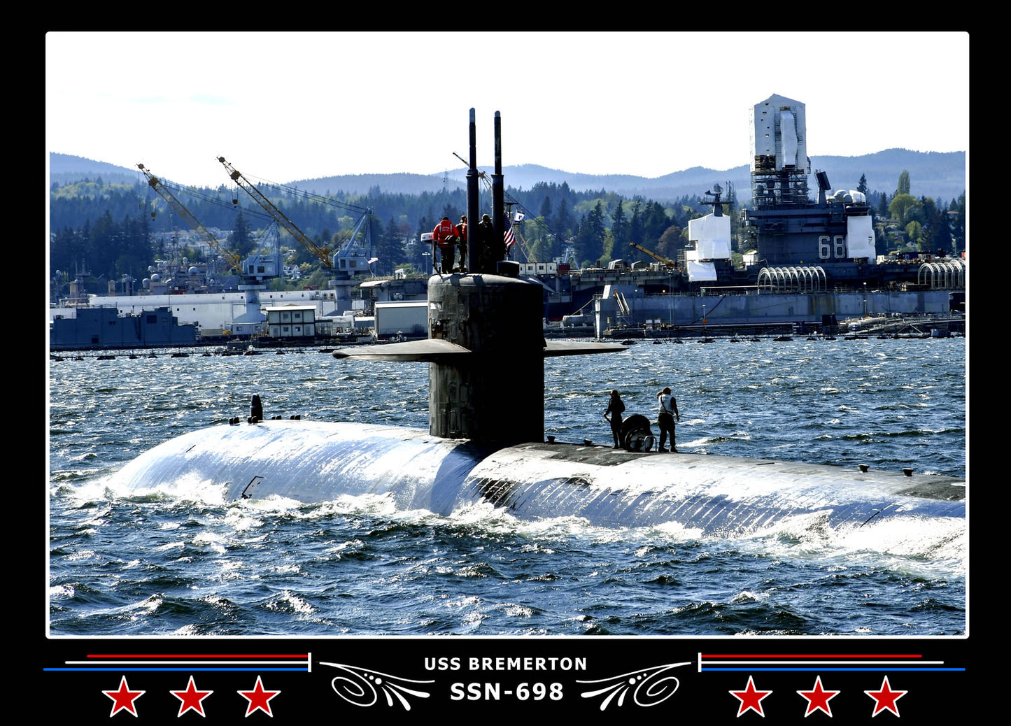 USS Bremerton SSN-698 Canvas Photo Print