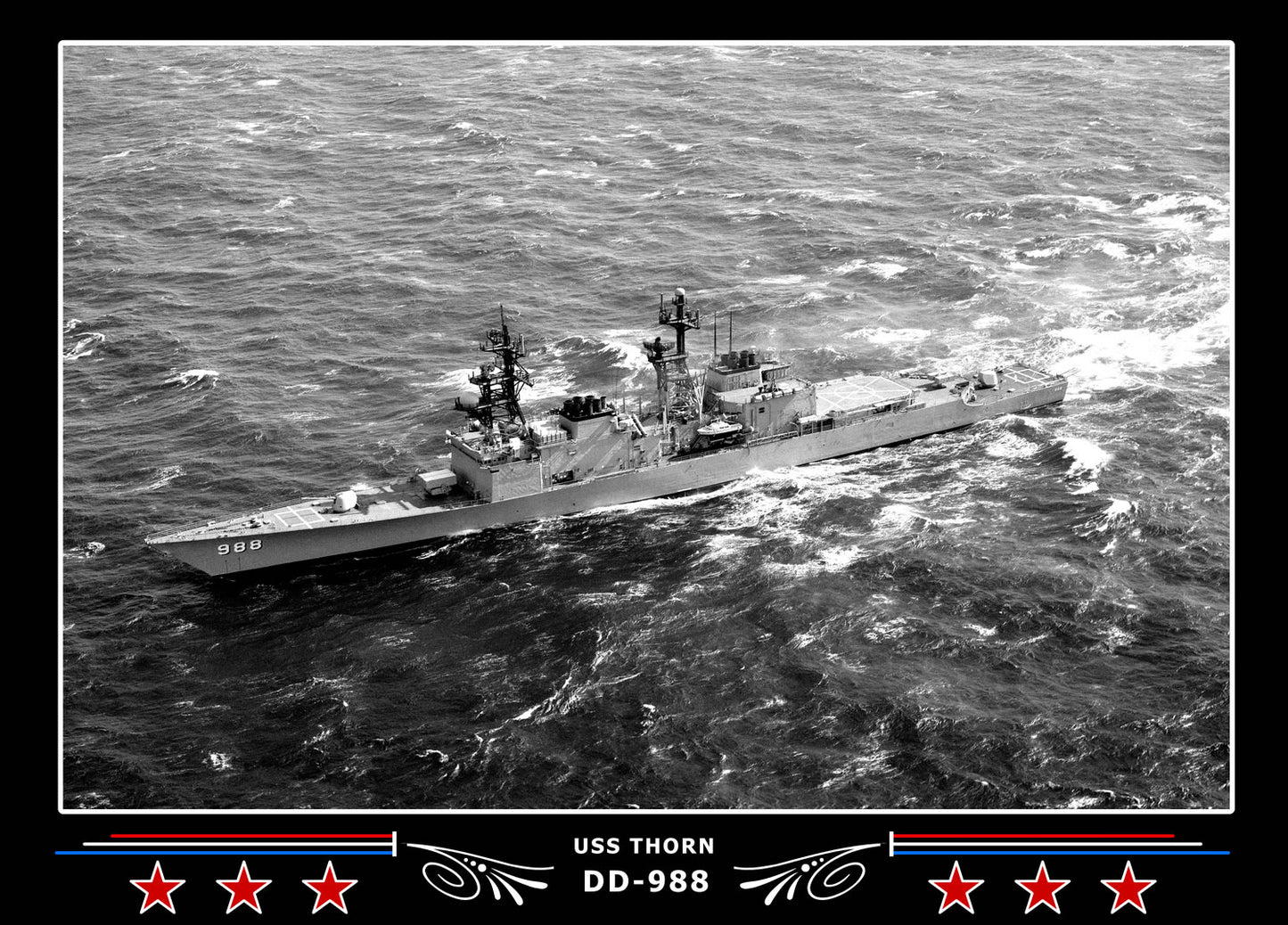 USS Thorn DD-988 Canvas Photo Print