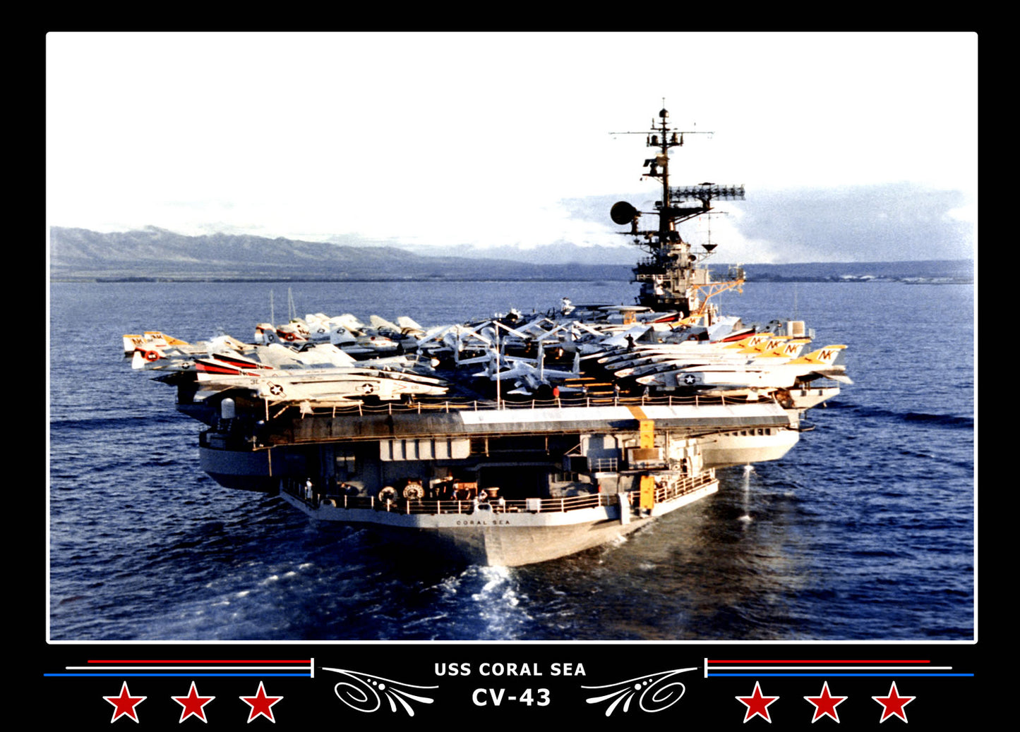 USS Coral Sea CV-43 Canvas Photo Print