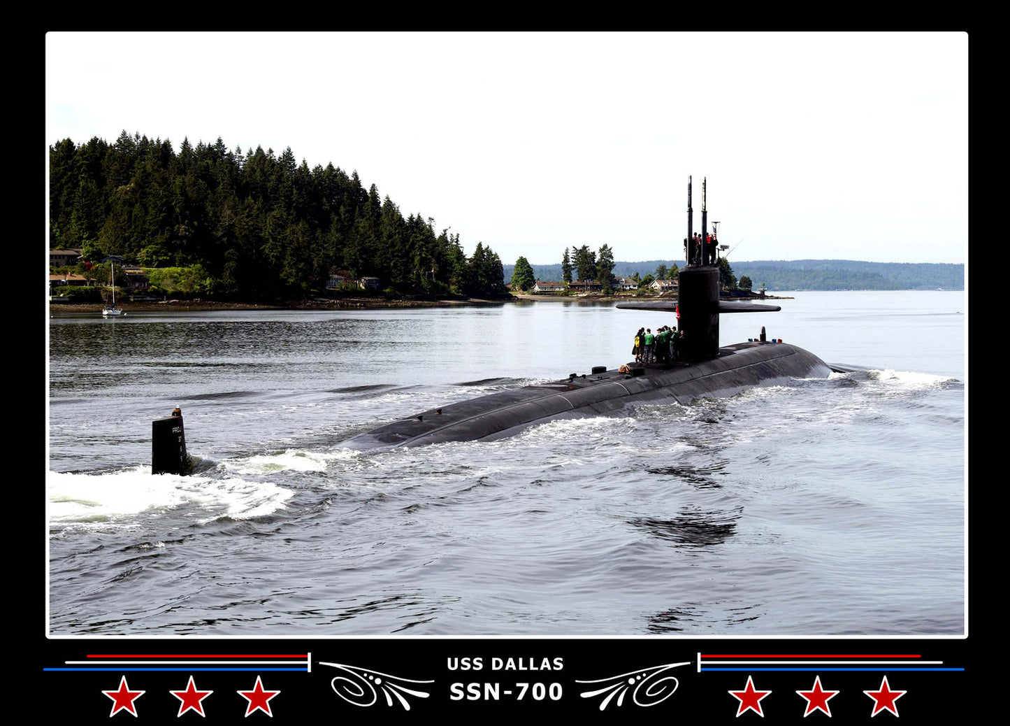 USS Dallas SSN-700 Canvas Photo Print