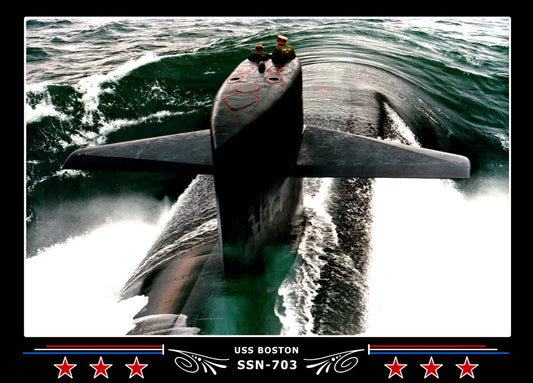 USS Boston SSN-703 Canvas Photo Print