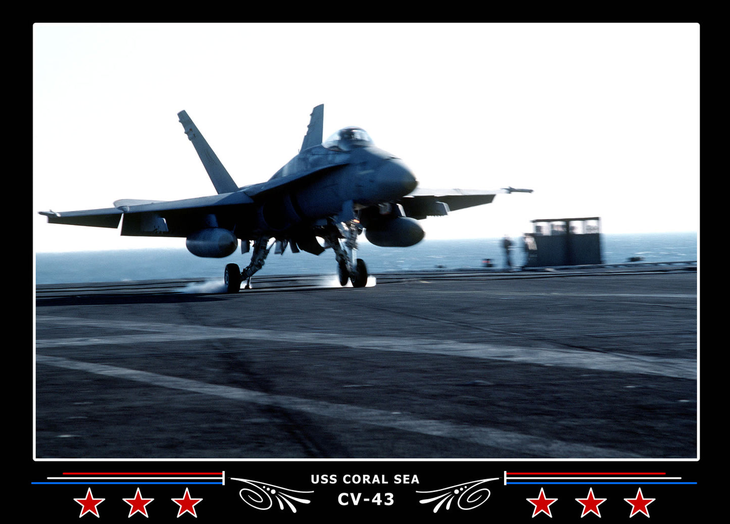USS Coral Sea CV-43 Canvas Photo Print