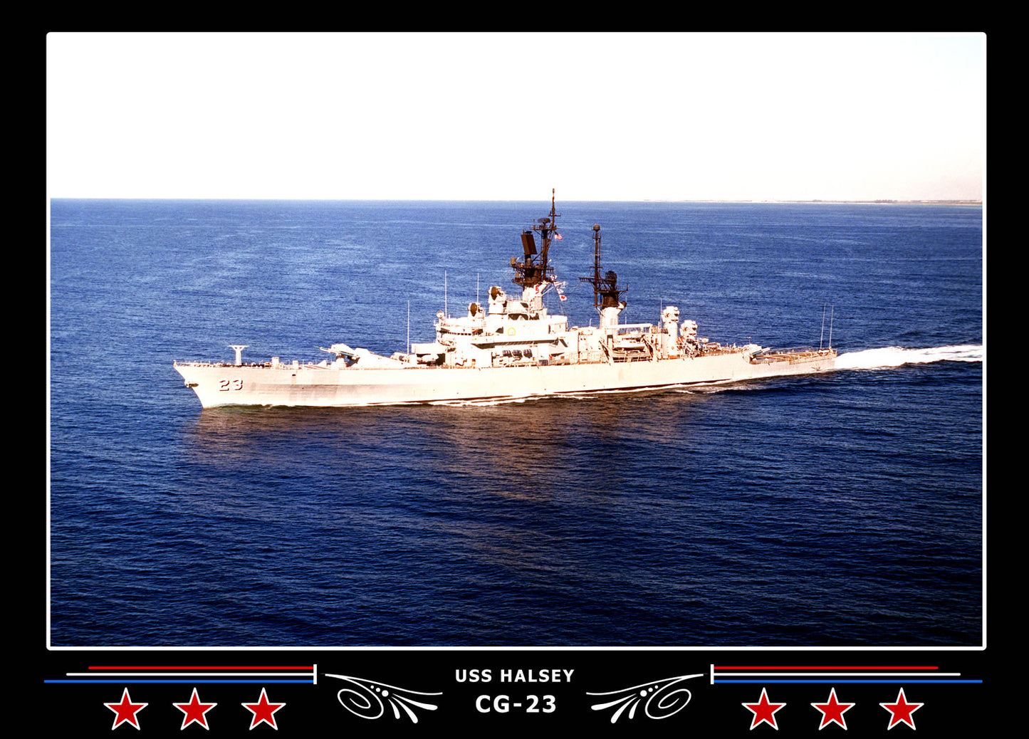 USS Halsey CG-23 Canvas Photo Print
