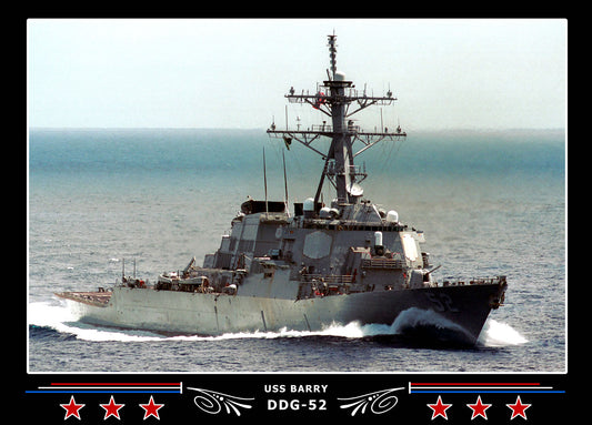 USS Barry DDG-52 Canvas Photo Print