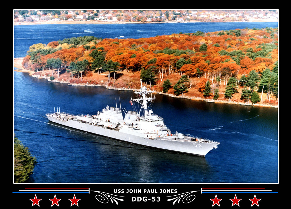 USS John Paul Jones DDG-53 Canvas Photo Print