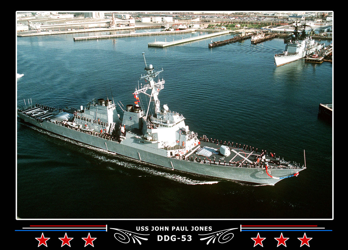 USS John Paul Jones DDG-53 Canvas Photo Print