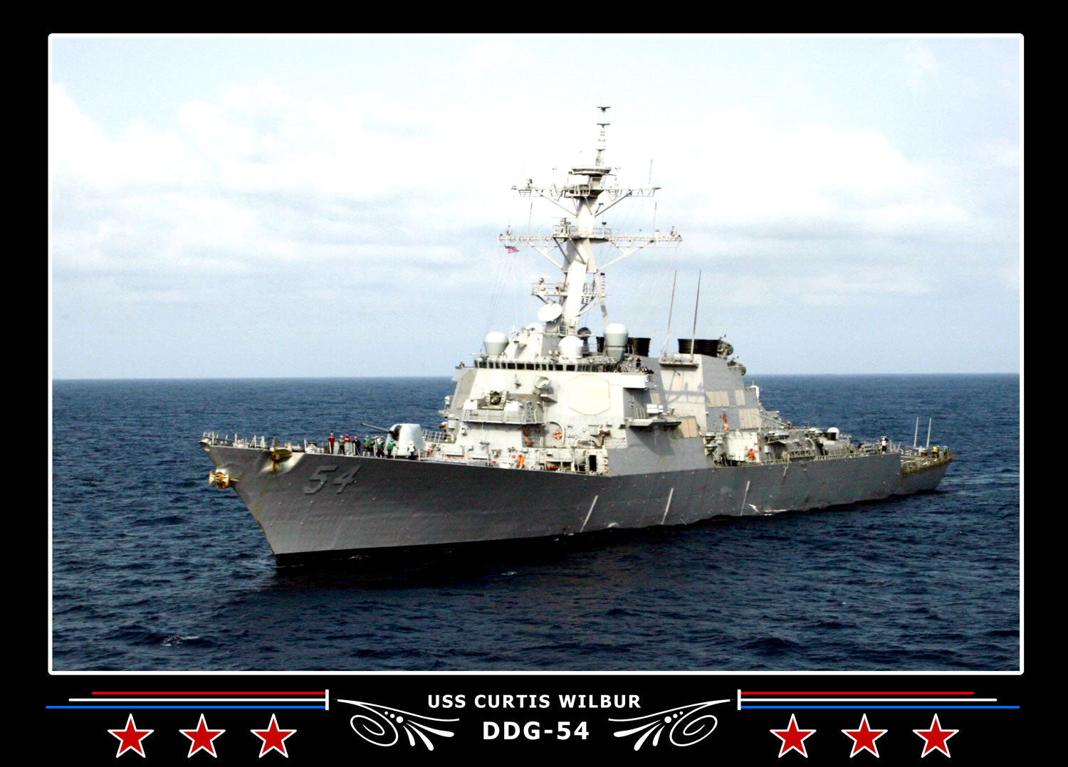 USS Curtis Wilbur DDG-54 Canvas Photo Print - Navy Emporium