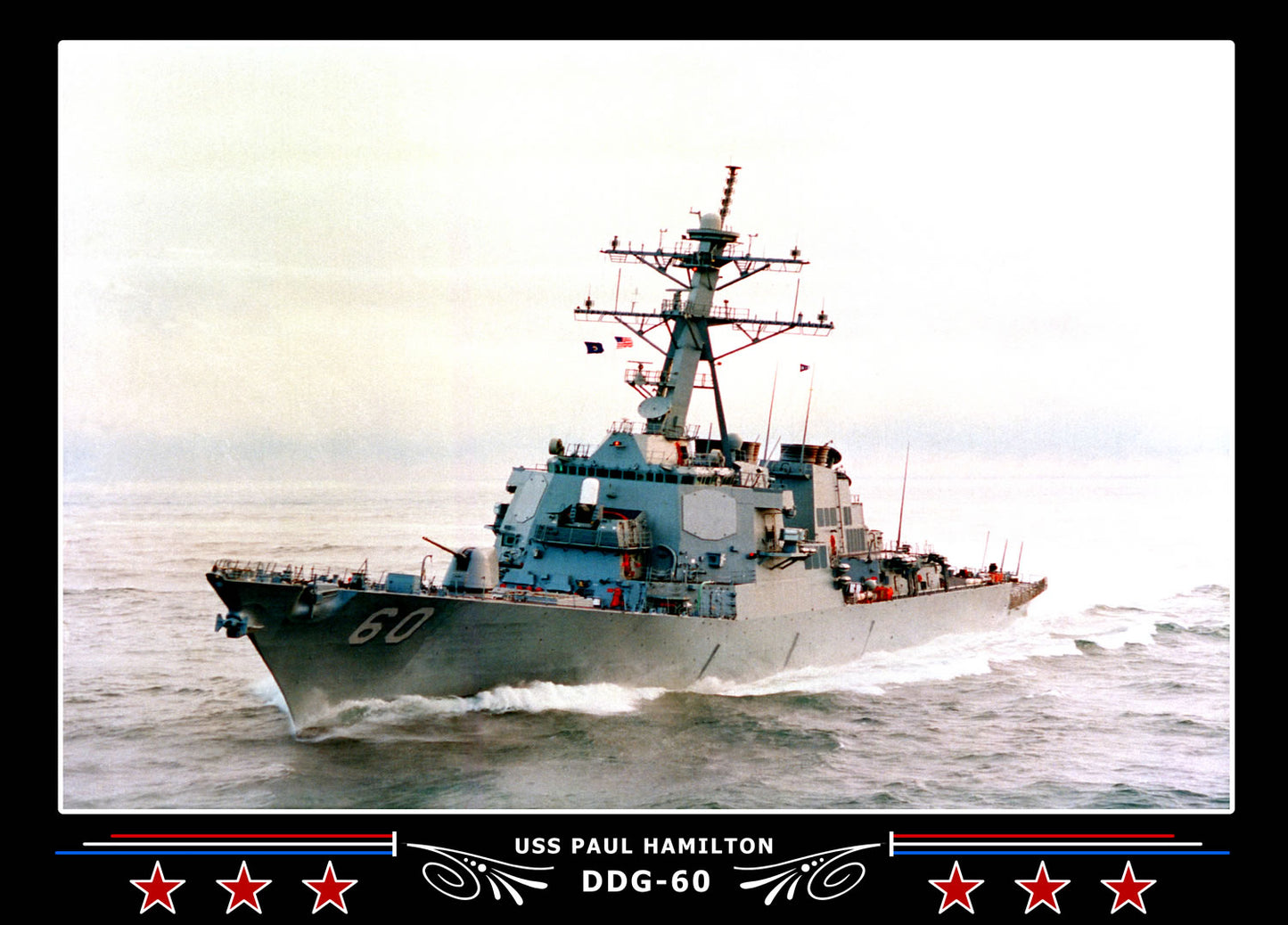 USS Paul Hamilton DDG-60 Canvas Photo Print