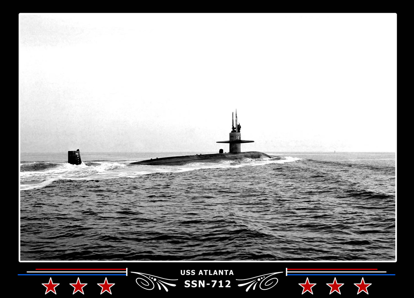 USS Atlanta SSN-712 Canvas Photo Print