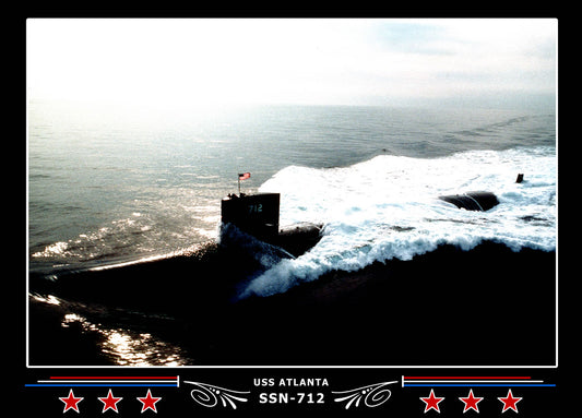 USS Atlanta SSN-712 Canvas Photo Print