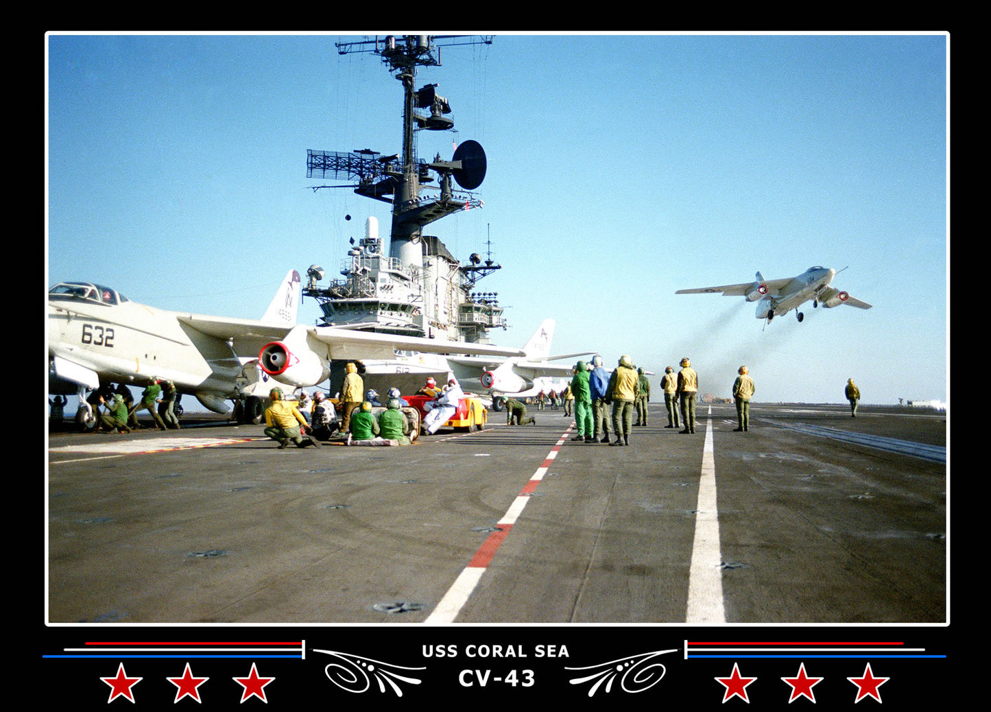 USS Coral Sea CV-43 Canvas Photo Print