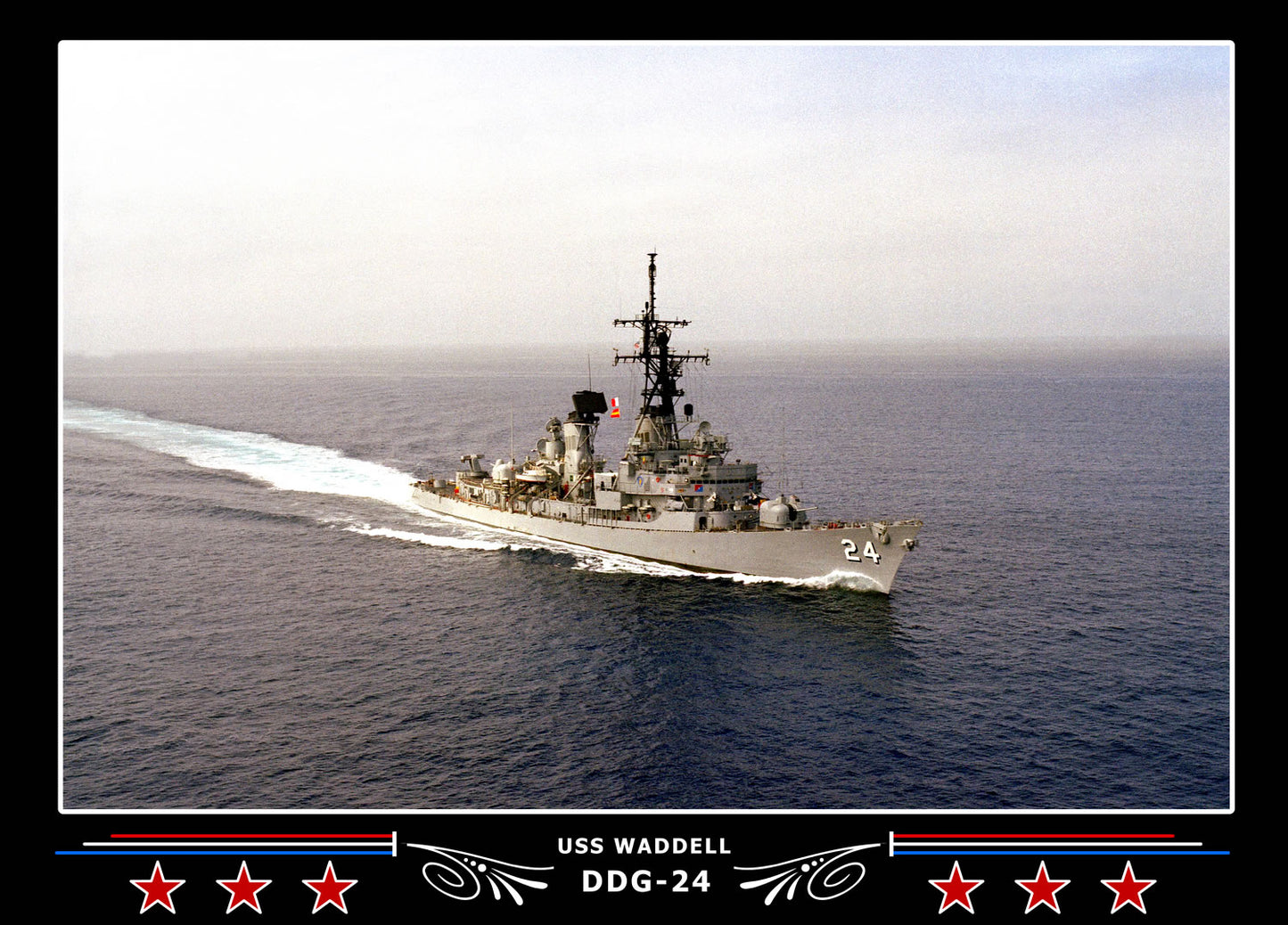 USS Waddell DDG-24 Canvas Photo Print