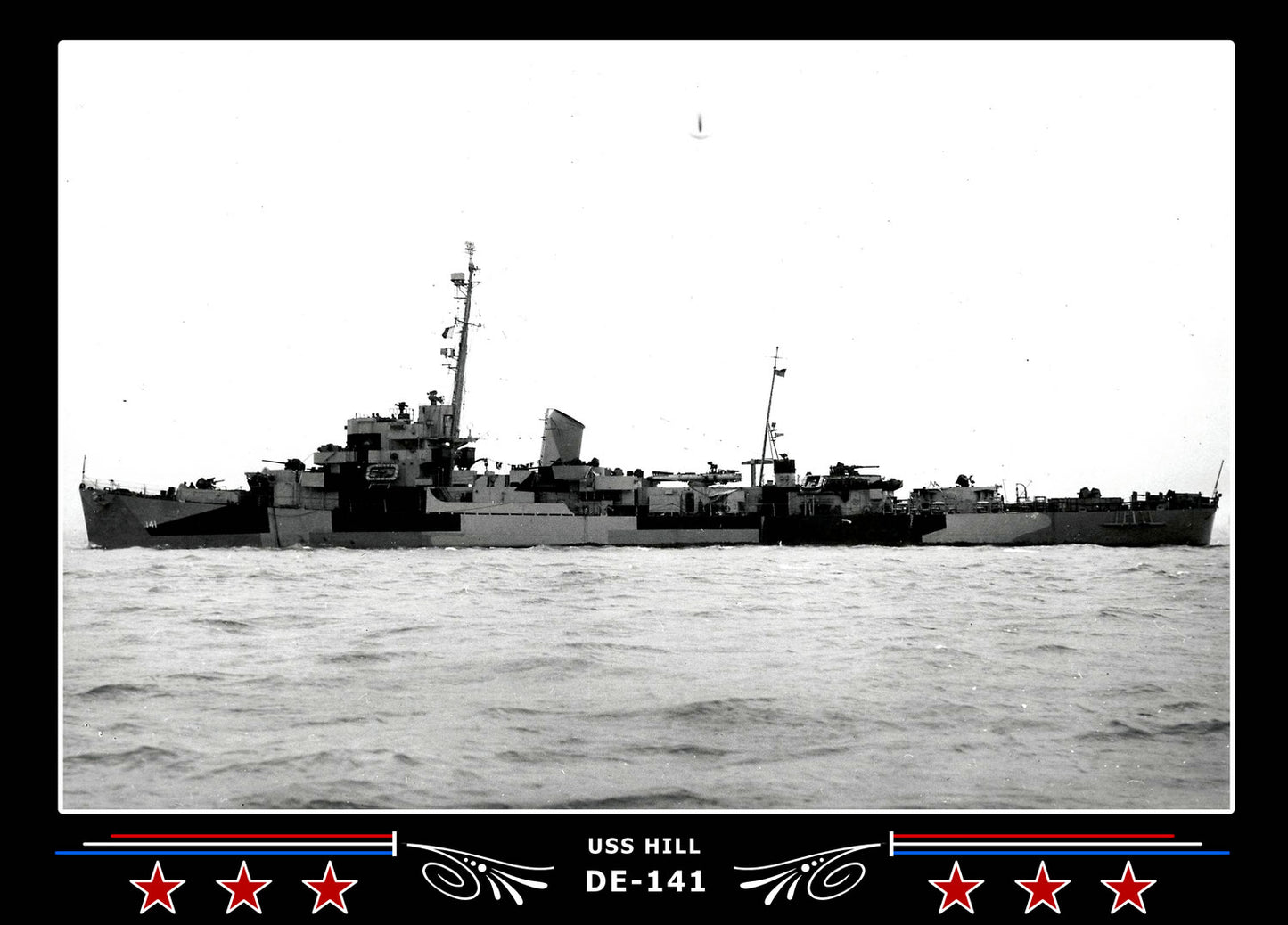 USS Hill DE-141 Canvas Photo Print