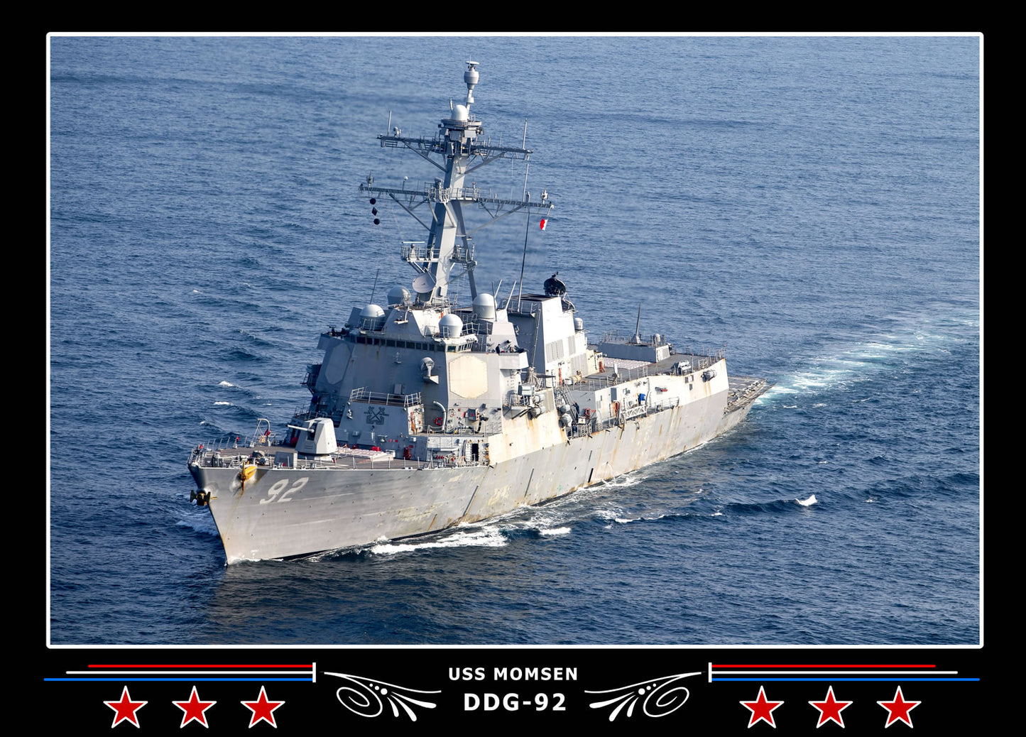 USS Momsen DDG-92 Canvas Photo Print