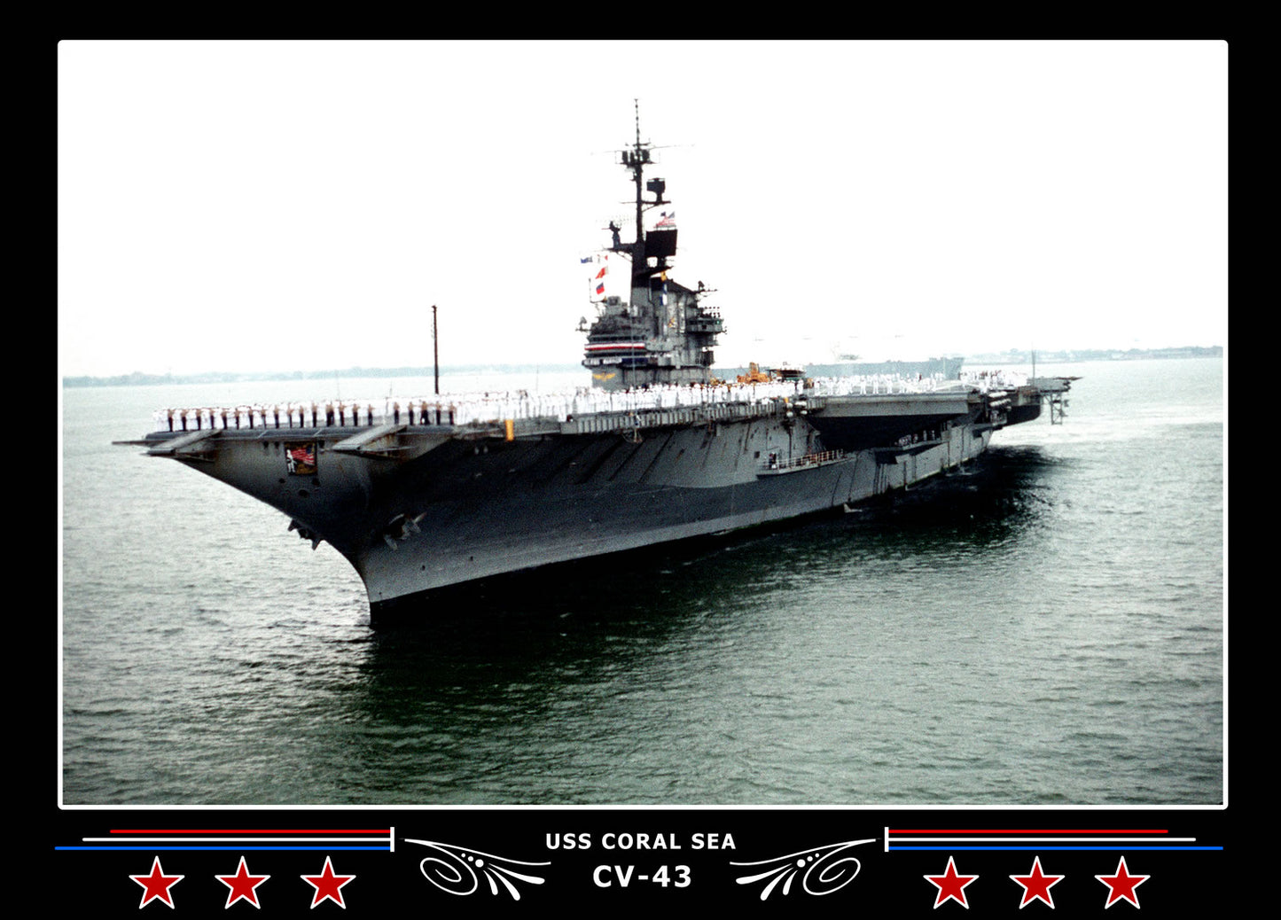 USS Coral Sea CV-43 Canvas Photo Print