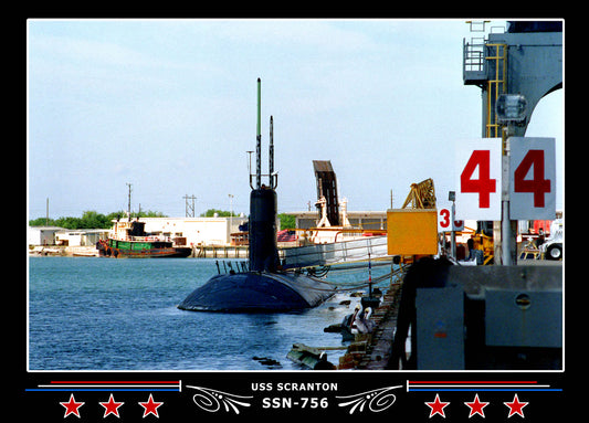 USS Scranton SSN-756 Canvas Photo Print