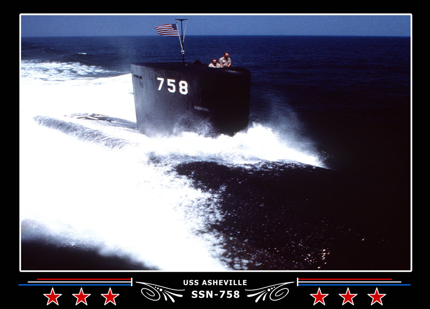 USS Asheville SSN-758 Canvas Photo Print