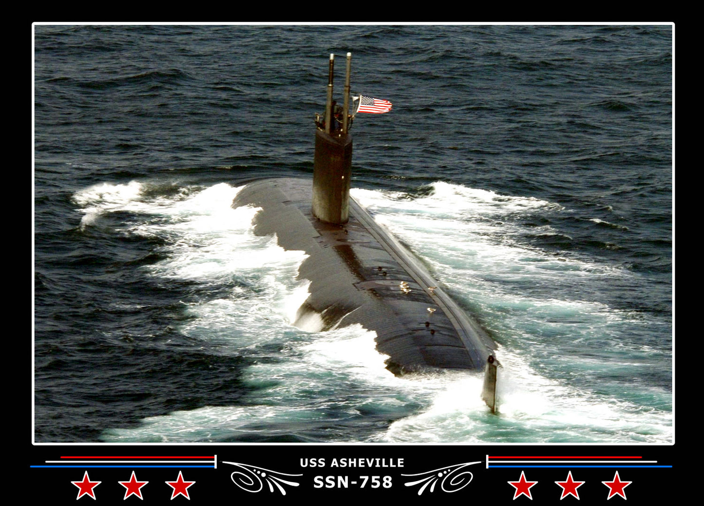 USS Asheville SSN-758 Canvas Photo Print