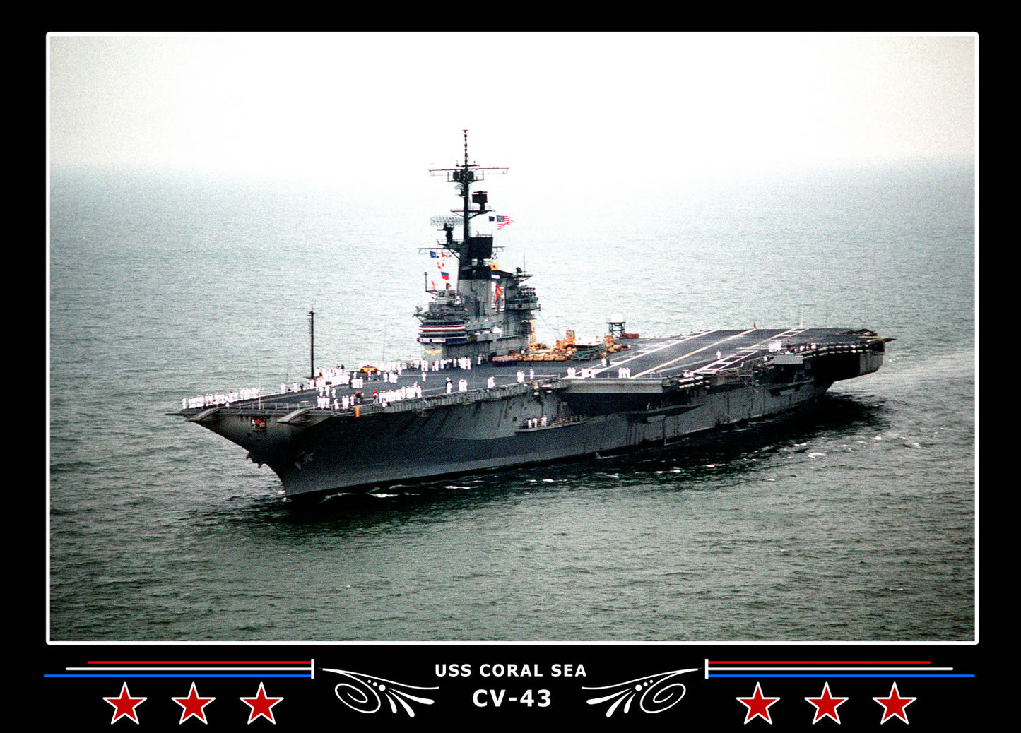 USS Coral Sea CV-43 Canvas Photo Print