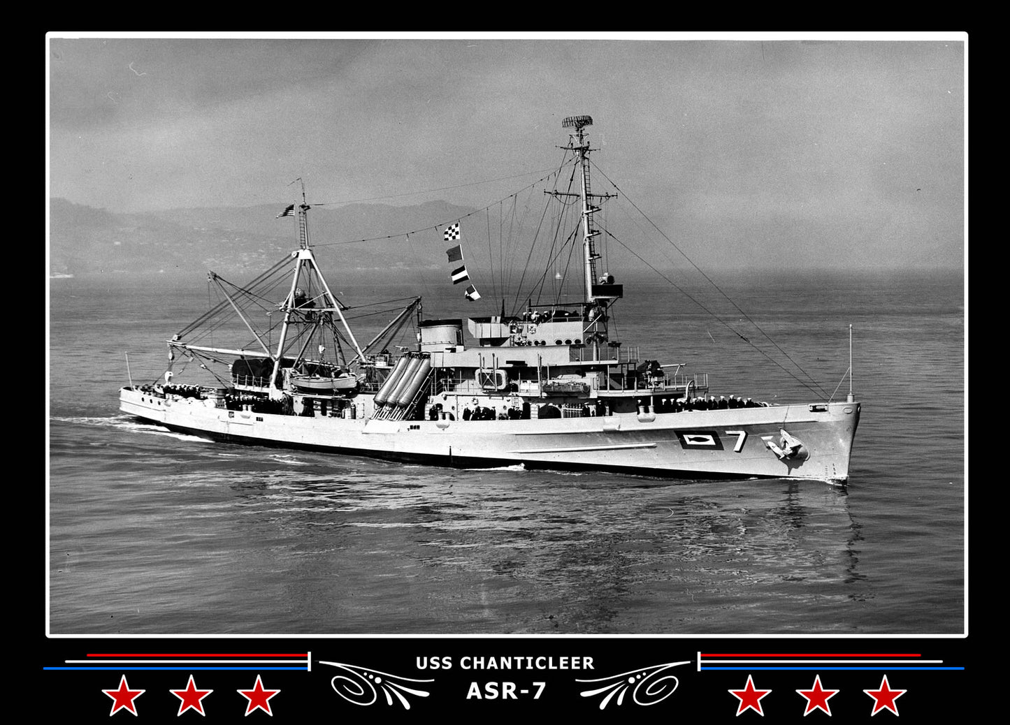 USS Chanticleer ASR-7 Canvas Photo Print
