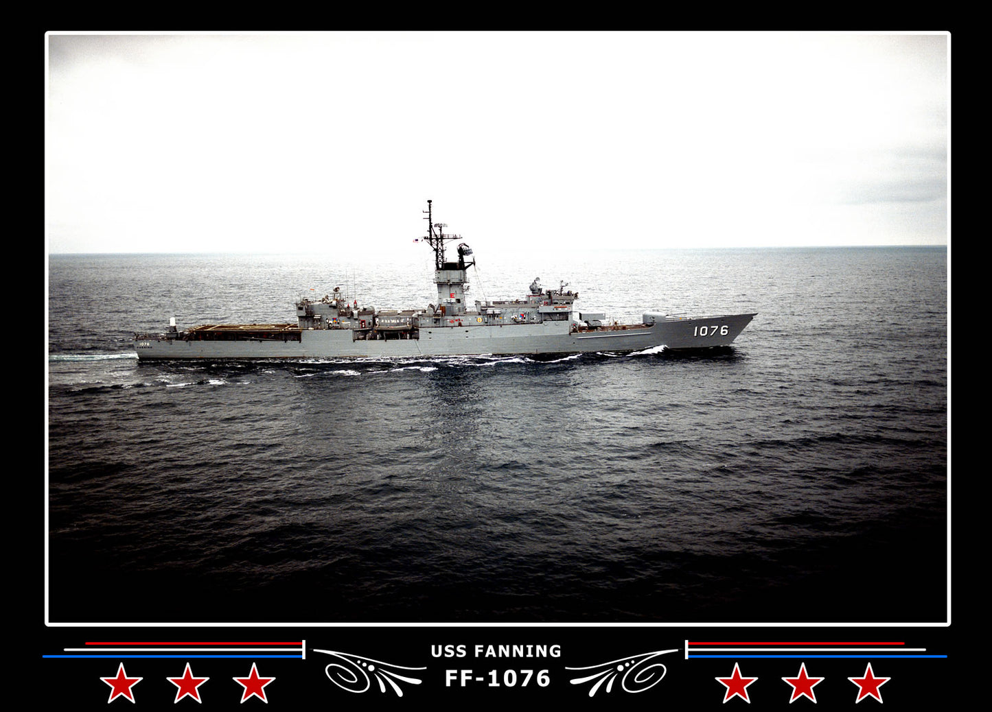 USS Fanning FF-1076 Canvas Photo Print