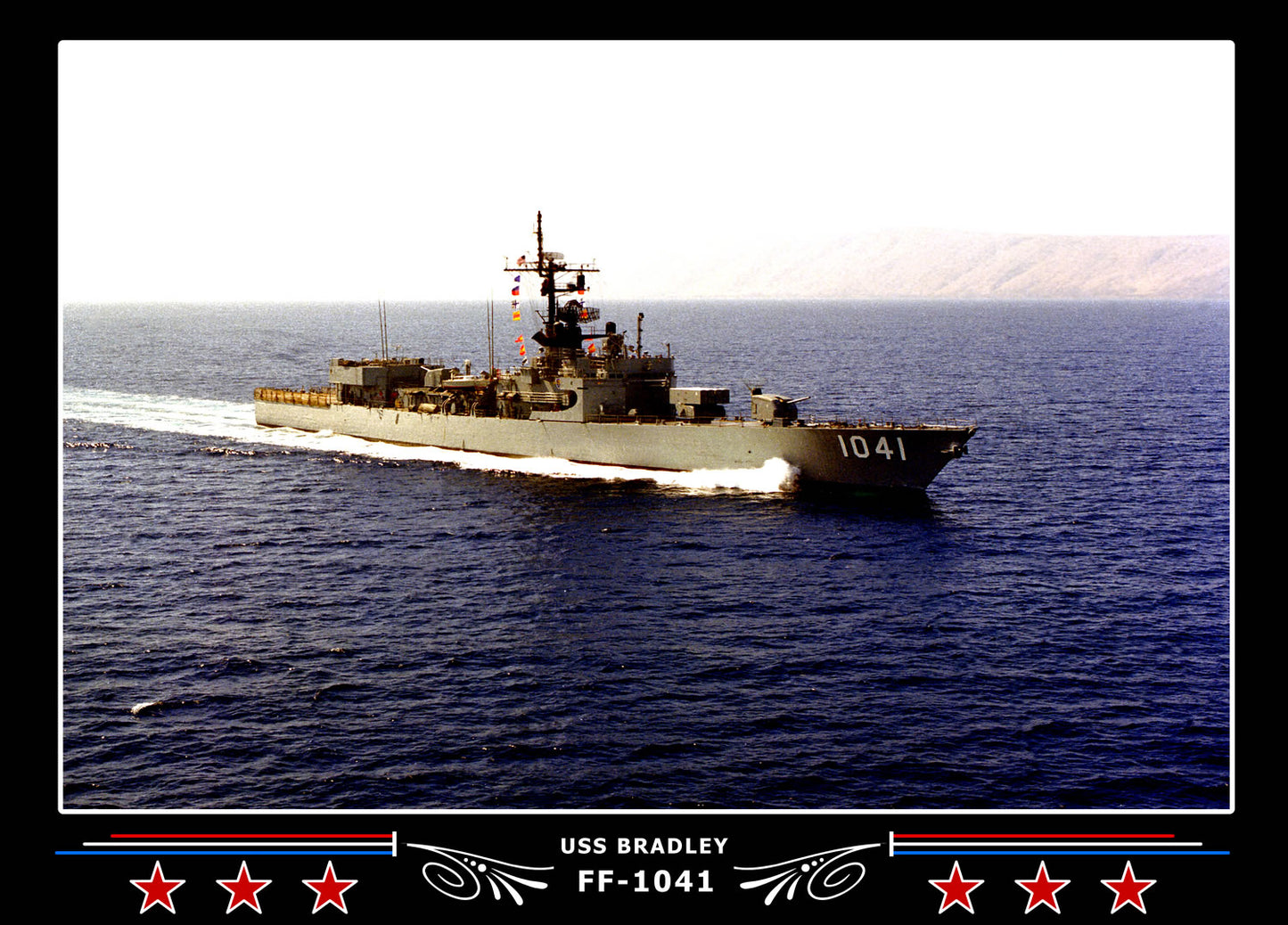 USS Bradley FF-1041 Canvas Photo Print
