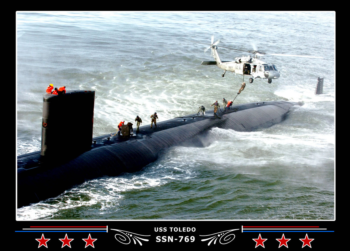 USS Toledo SSN-769 Canvas Photo Print