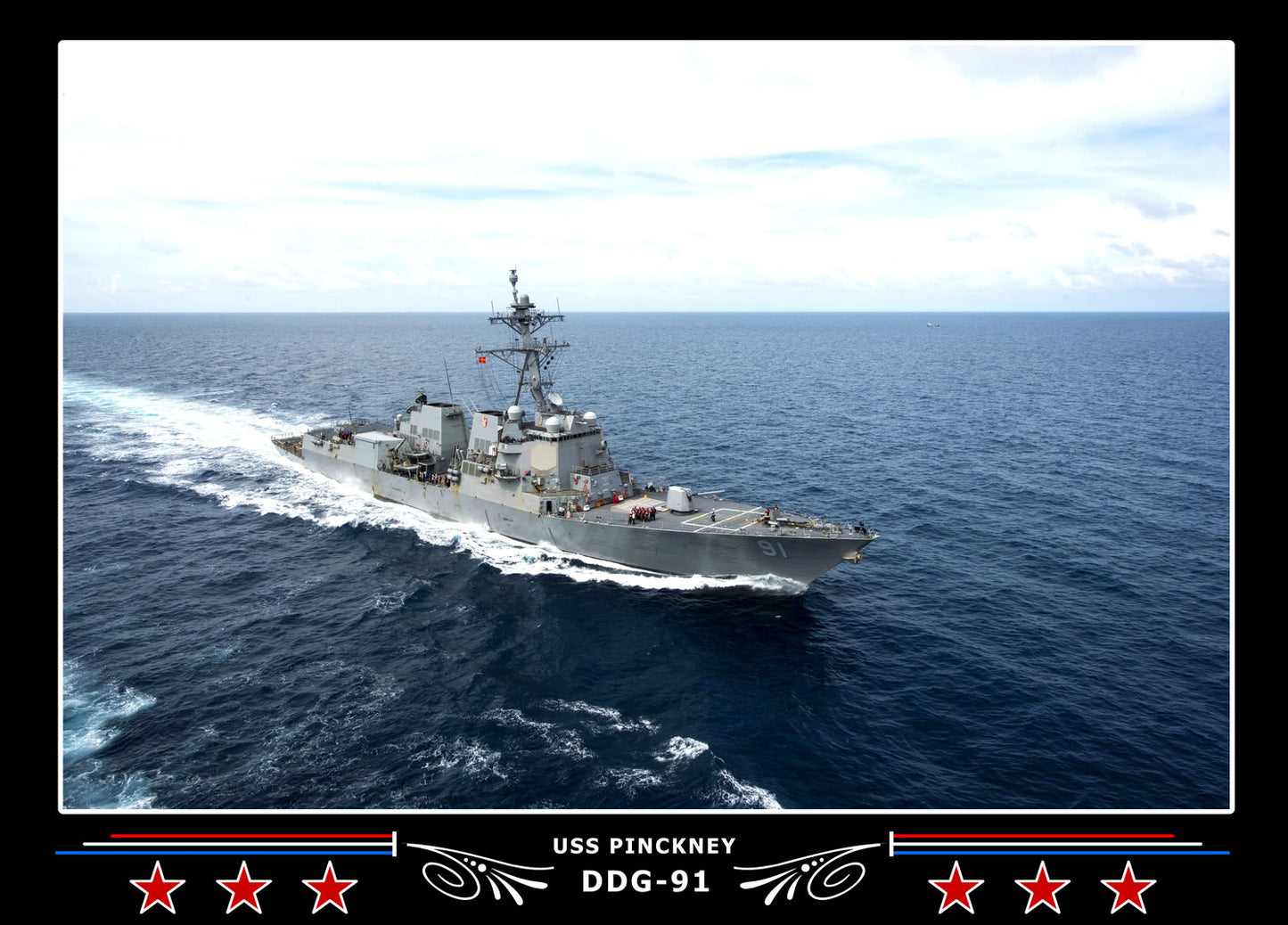 USS Pinckney DDG-91 Canvas Photo Print