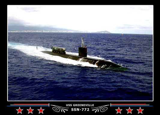USS Greeneville SSN-772 Canvas Photo Print