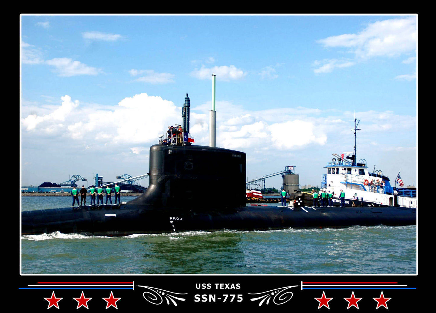 USS Texas SSN-775 Canvas Photo Print
