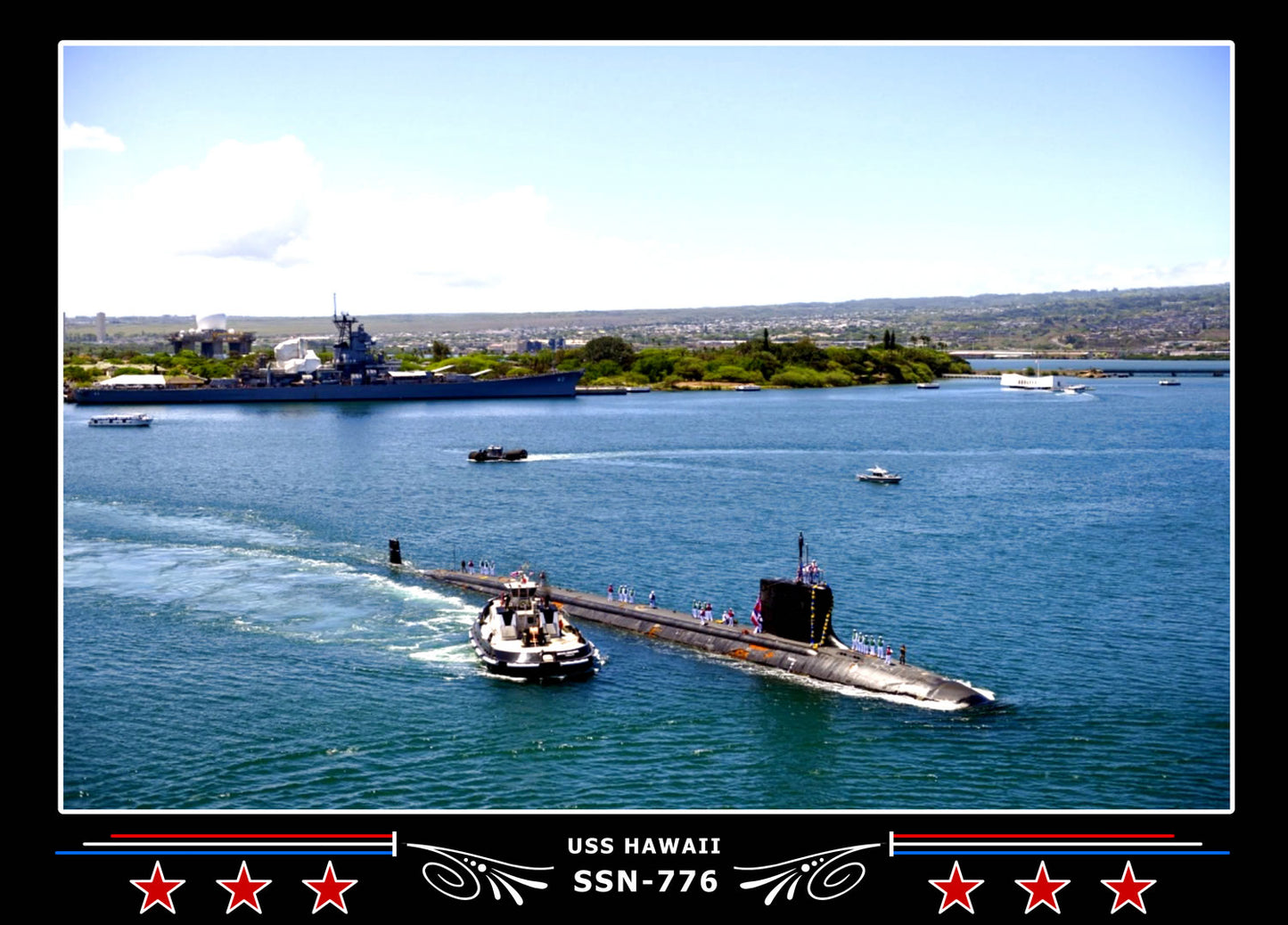 USS Hawaii SSN-776 Canvas Photo Print