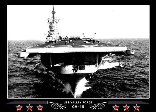 USS Valley Forge CV-45 Canvas Photo Print