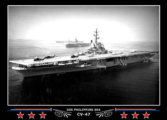 USS Philippine Sea CV-47 Canvas Photo Print