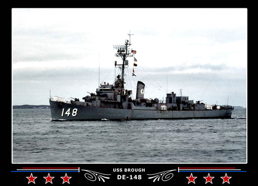 USS Brough DE-148 Canvas Photo Print