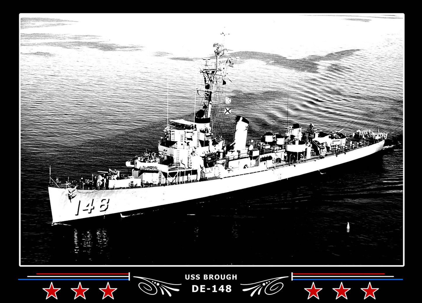 USS Brough DE-148 Canvas Photo Print