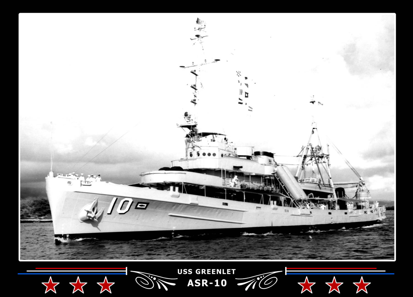 USS Greenlet ASR-10 Canvas Photo Print