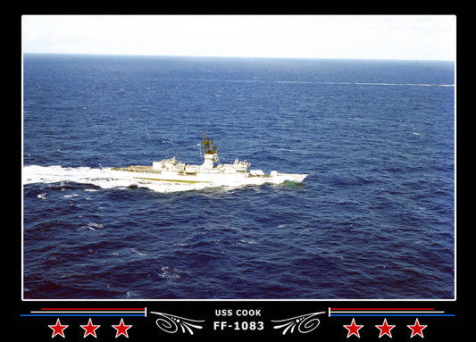 USS Cook FF-1083 Canvas Photo Print