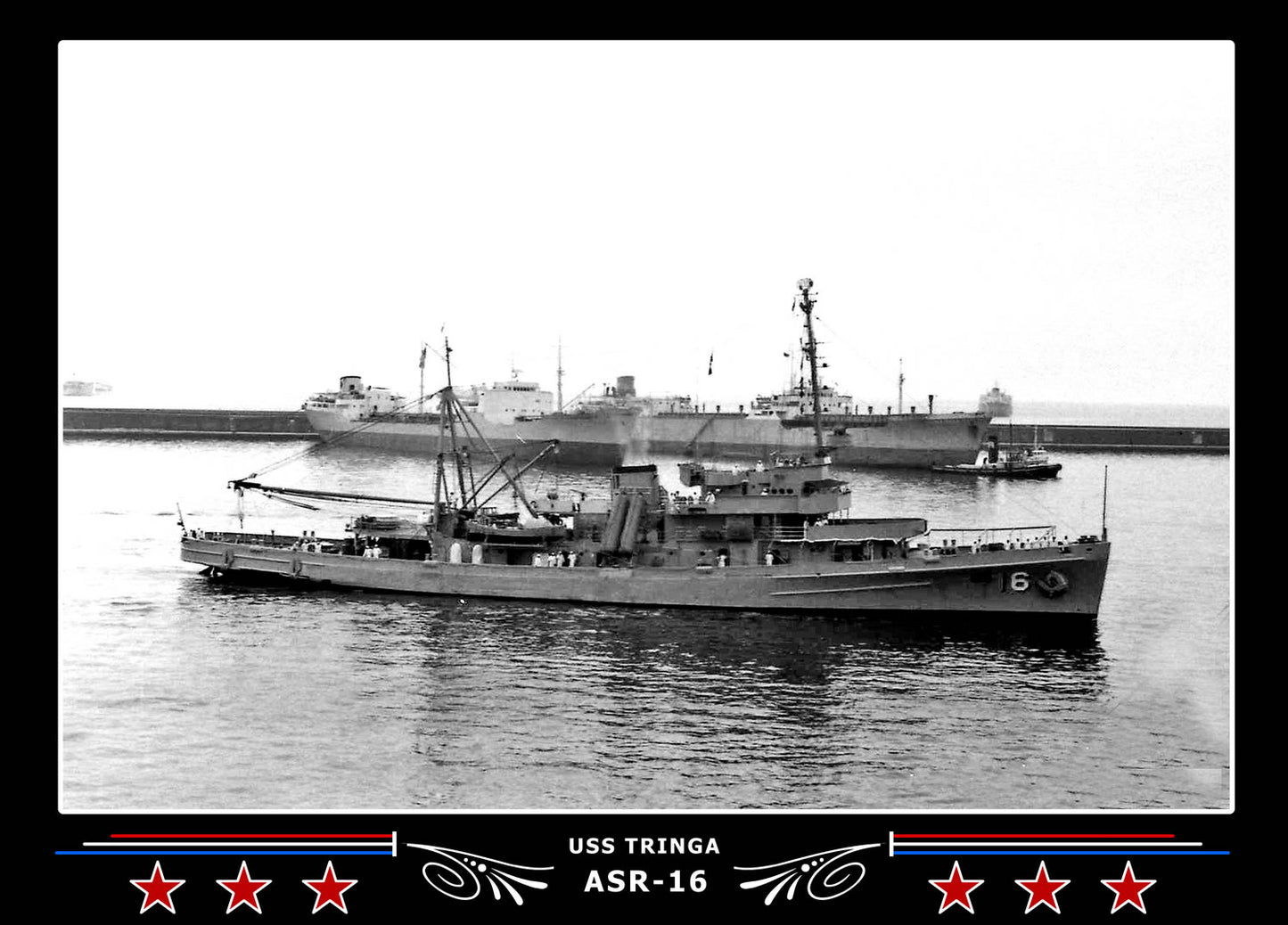 USS Tringa ASR-16 Canvas Photo Print