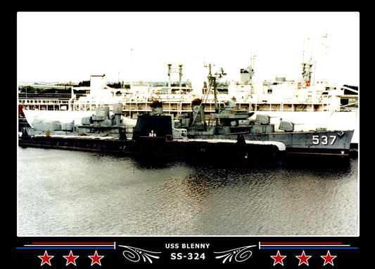 USS Blenny SS-324 Canvas Photo Print
