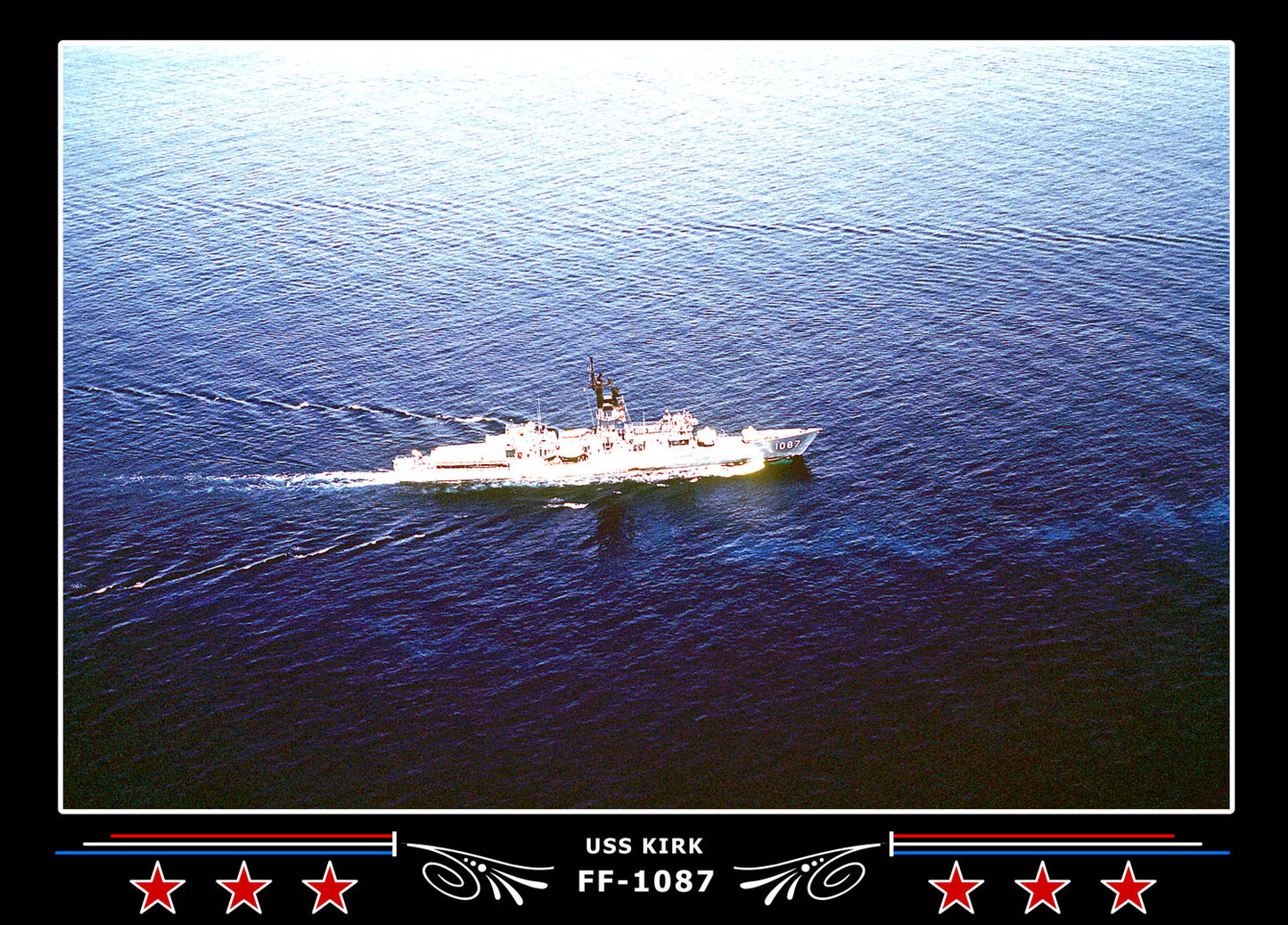 USS Kirk FF-1087 Canvas Photo Print