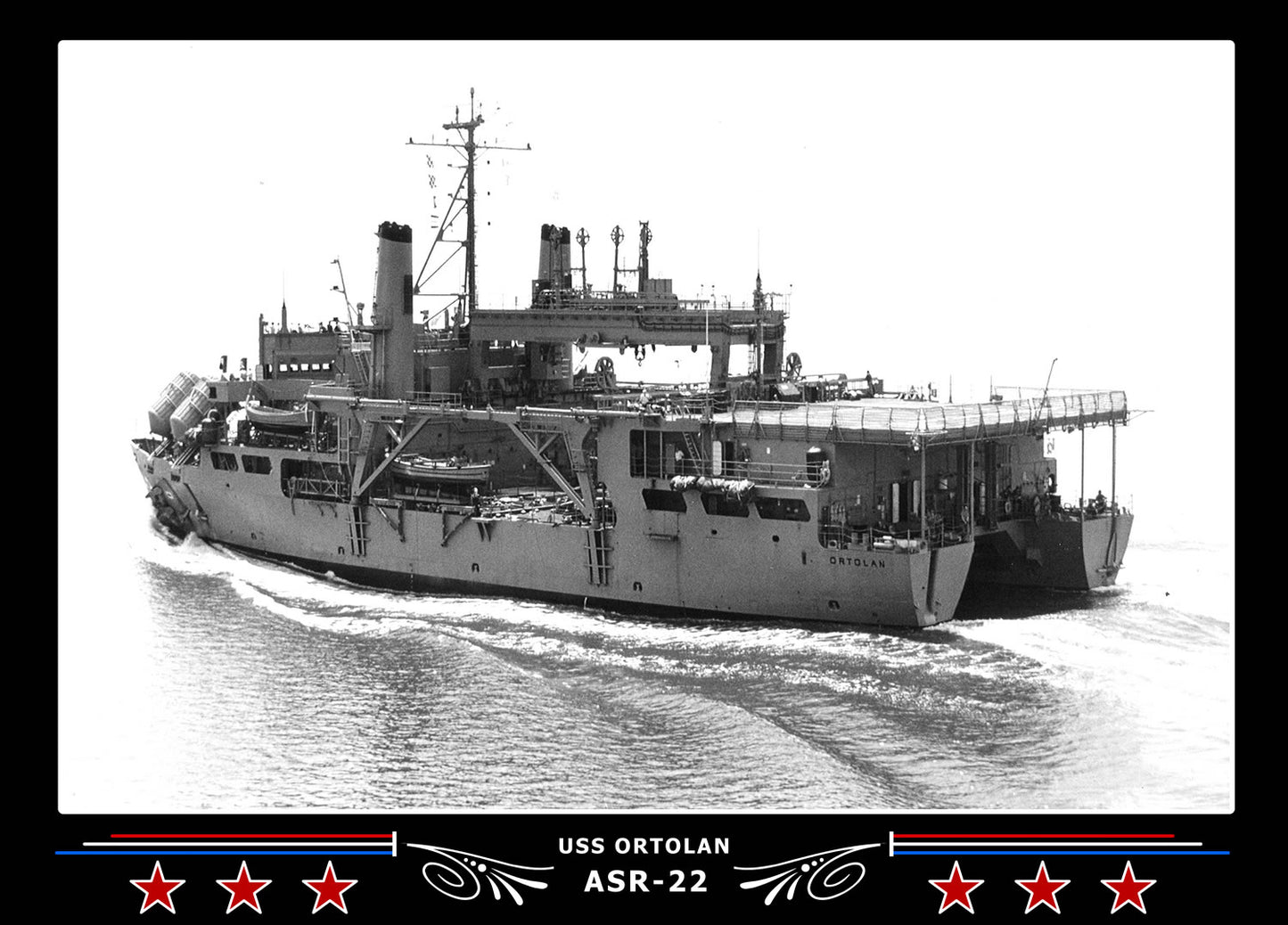 USS Ortolan ASR-22 Canvas Photo Print