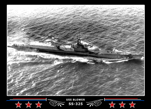 USS Blower SS-325 Canvas Photo Print