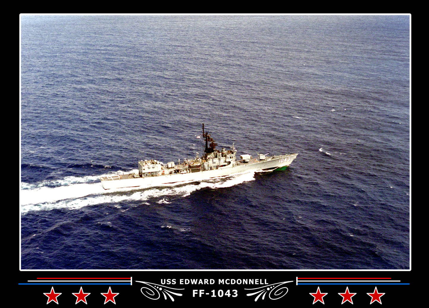 USS Edward Mcdonnell FF-1043 Canvas Photo Print