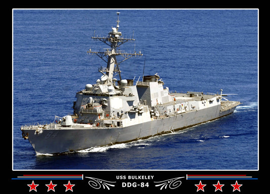 USS Bulkeley DDG-84 Canvas Photo Print