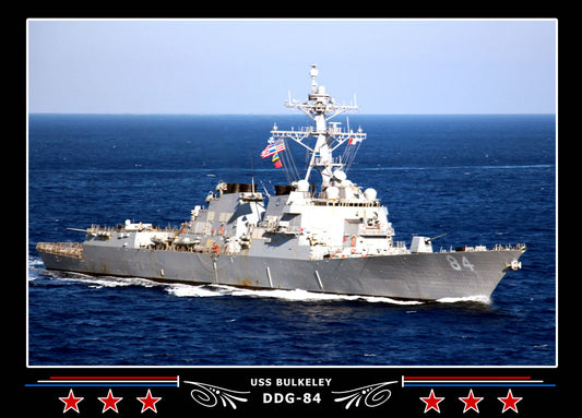 USS Bulkeley DDG-84 Canvas Photo Print